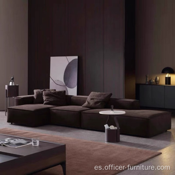 Diseño moderno hogar europeo sofá moderno de tela modular